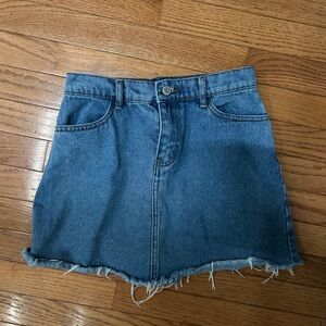 Brandy Melville Blue Denim A-Line Skirt